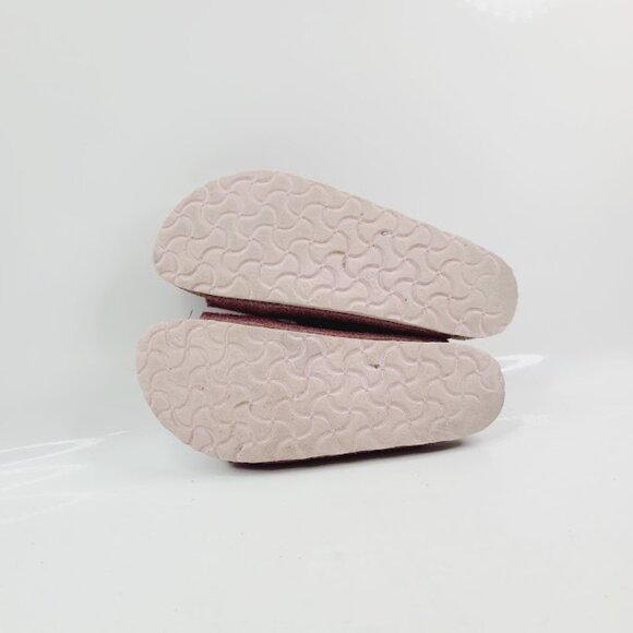 Birkenstock Women's Burgundy Arizona Suede Leather Classic Slide Sandal Size 7 - Picture 5 of 7